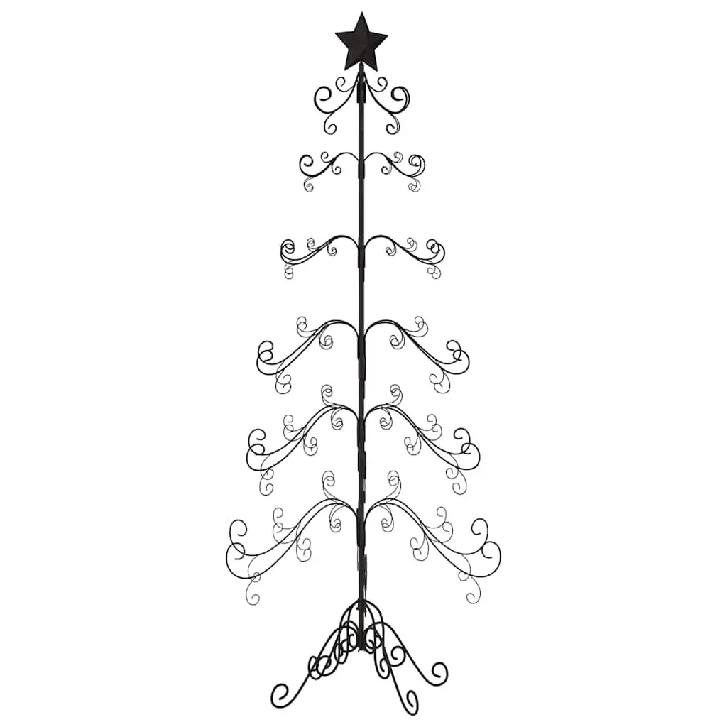 215cm Black Metal Christmas Tree Frame for DIY Decorations