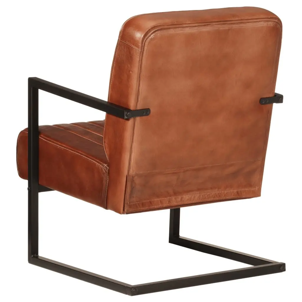 Sofa Chair Living Room Brown Leather Armchair