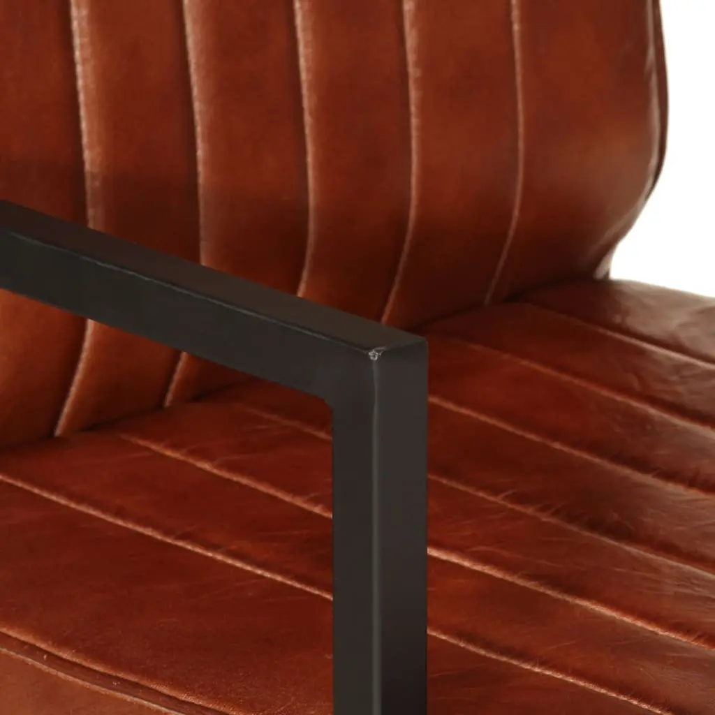 Sofa Chair Living Room Brown Leather Armchair