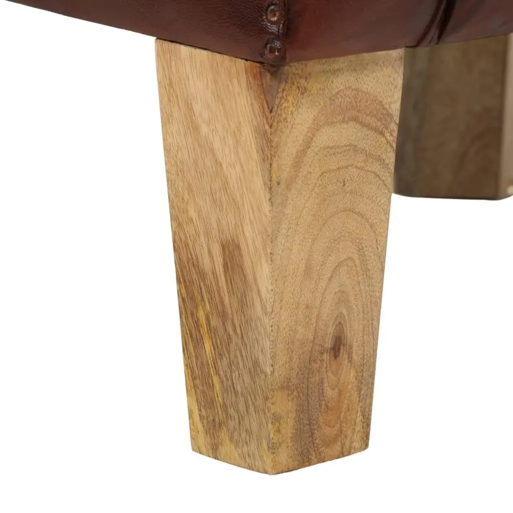 Brown Tub Chair with Padded Seat