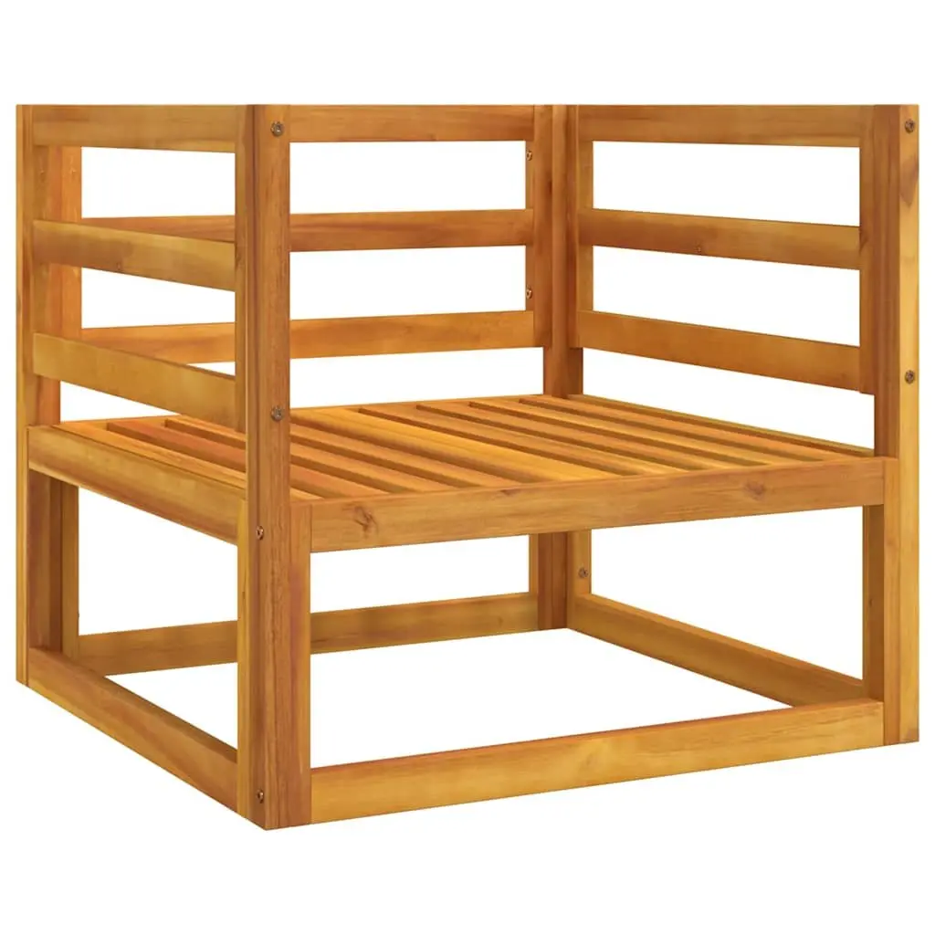 Garden Chair Outdoor Use Solid Acacia Wood with Light Grey Cushions