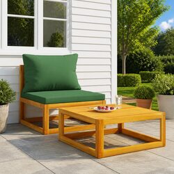 Specifications of the 2-Piece Garden Lounge Set with Table