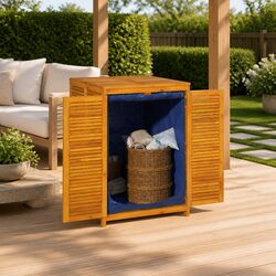 Garden Storage Box Specifications: 70x87x104 cm, Acacia