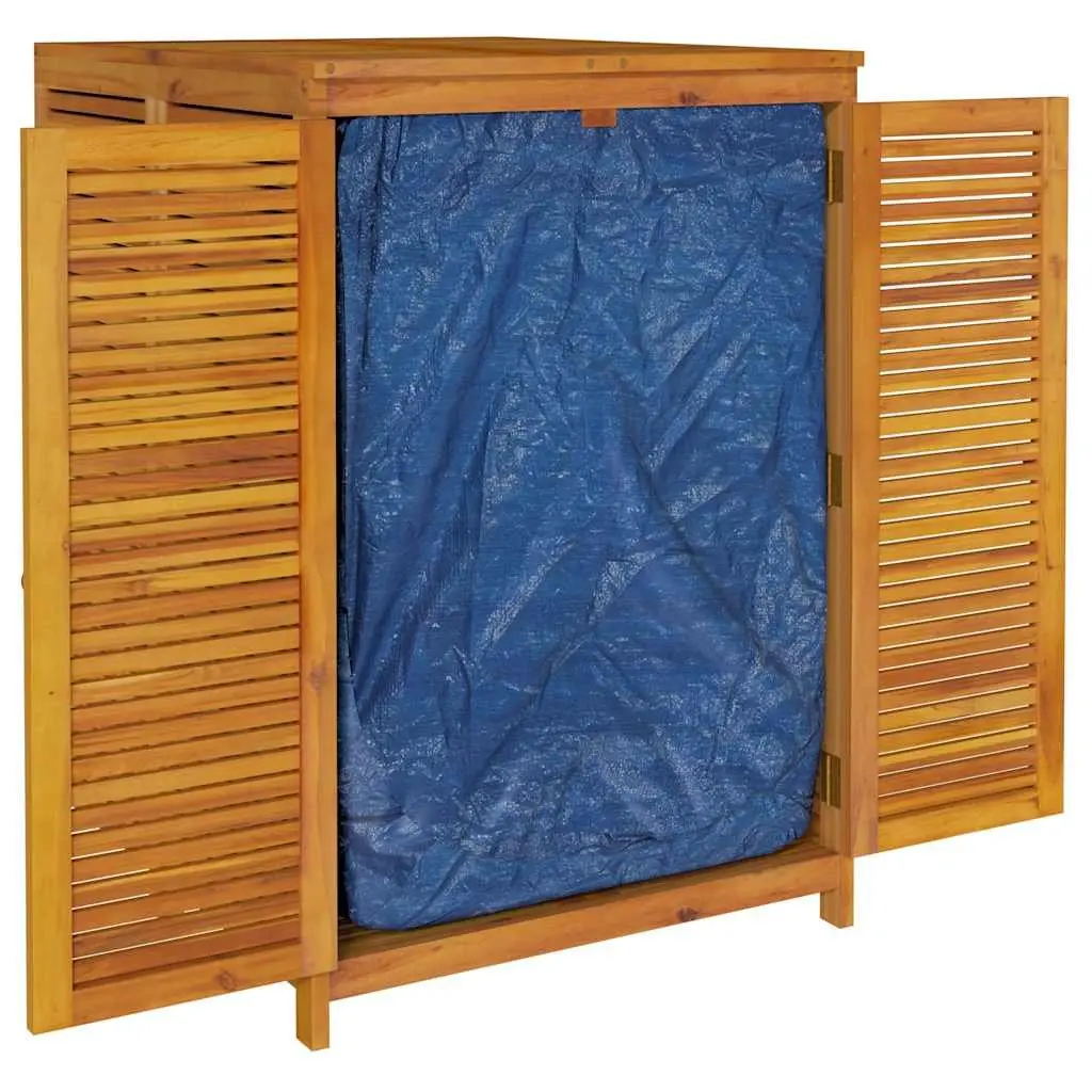 Garden Storage Box Outdoor Use 70x87x104 cm Solid Acacia Wood Brown