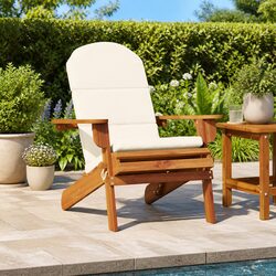 Adirondack Garden Chair Specifications: Solid Wood, Cushions