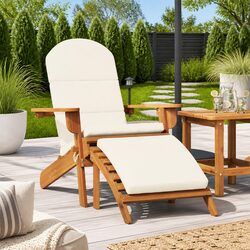 Adirondack Chair with Footrest - Dimensions & Specs