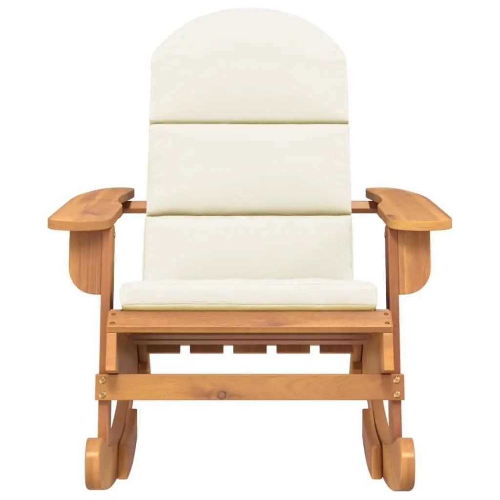 Adirondack Rocking Chair Outdoor Garden Patio Acacia Wood