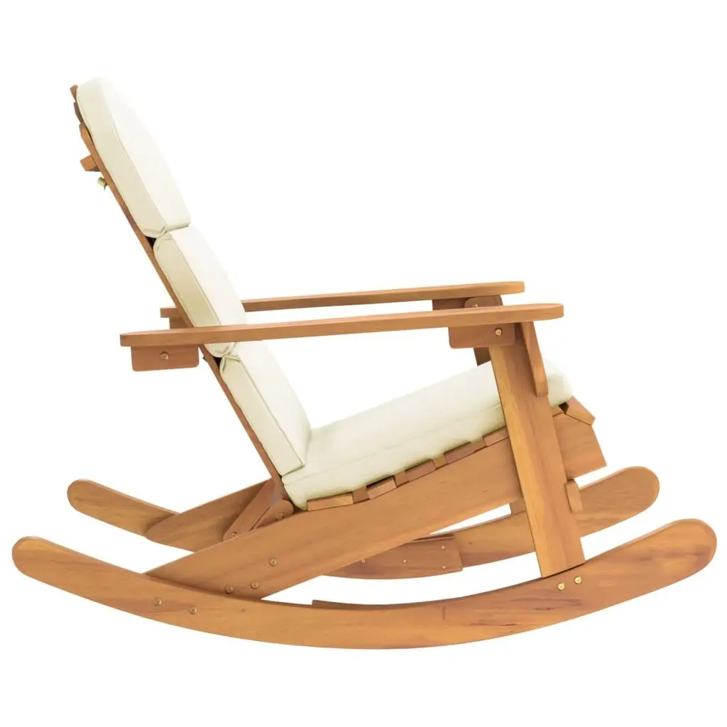 Adirondack Rocking Chair Outdoor Garden Patio Acacia Wood