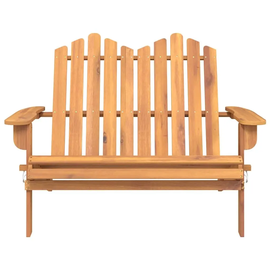 Adirondack Garden Bench 126cm Wooden Outdoor Seating Foldable Patio Furniture