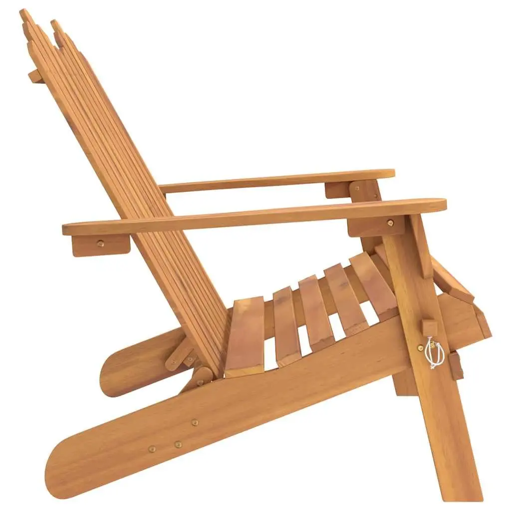 Adirondack Garden Bench 126cm Wooden Outdoor Seating Foldable Patio Furniture