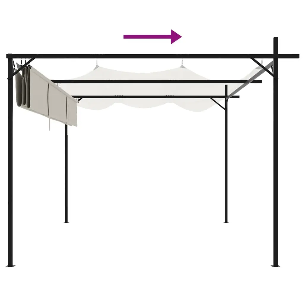 Retractable Pergola Outdoor Shade Garden Pavilion 295x292x230cm