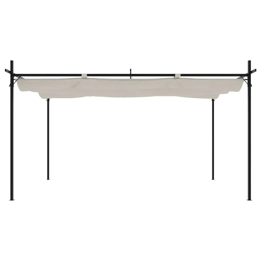 Pergola for Outdoor Garden 395 x 292 x 230 cm Cream