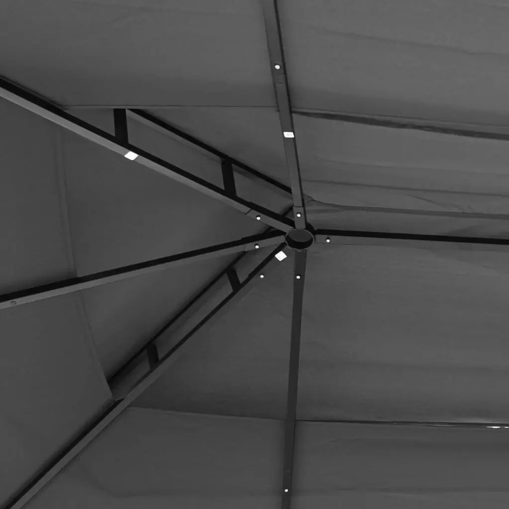 Gazebo for Garden Outdoor 400x300x270 cm Steel Frame with Mesh Sidewalls