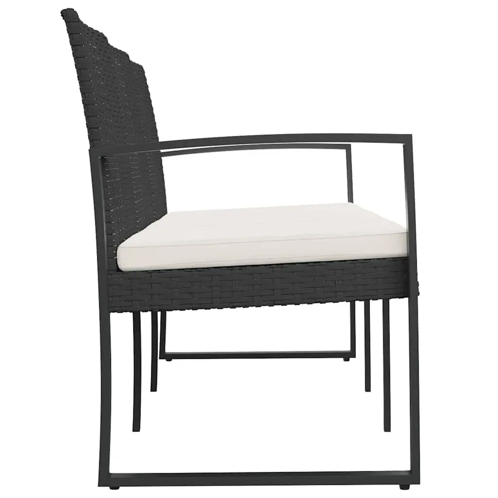 3-Seater Garden Bench with Cushions