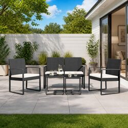 Specifications for 5-Piece Garden Dining Set with Rattan Chairs
