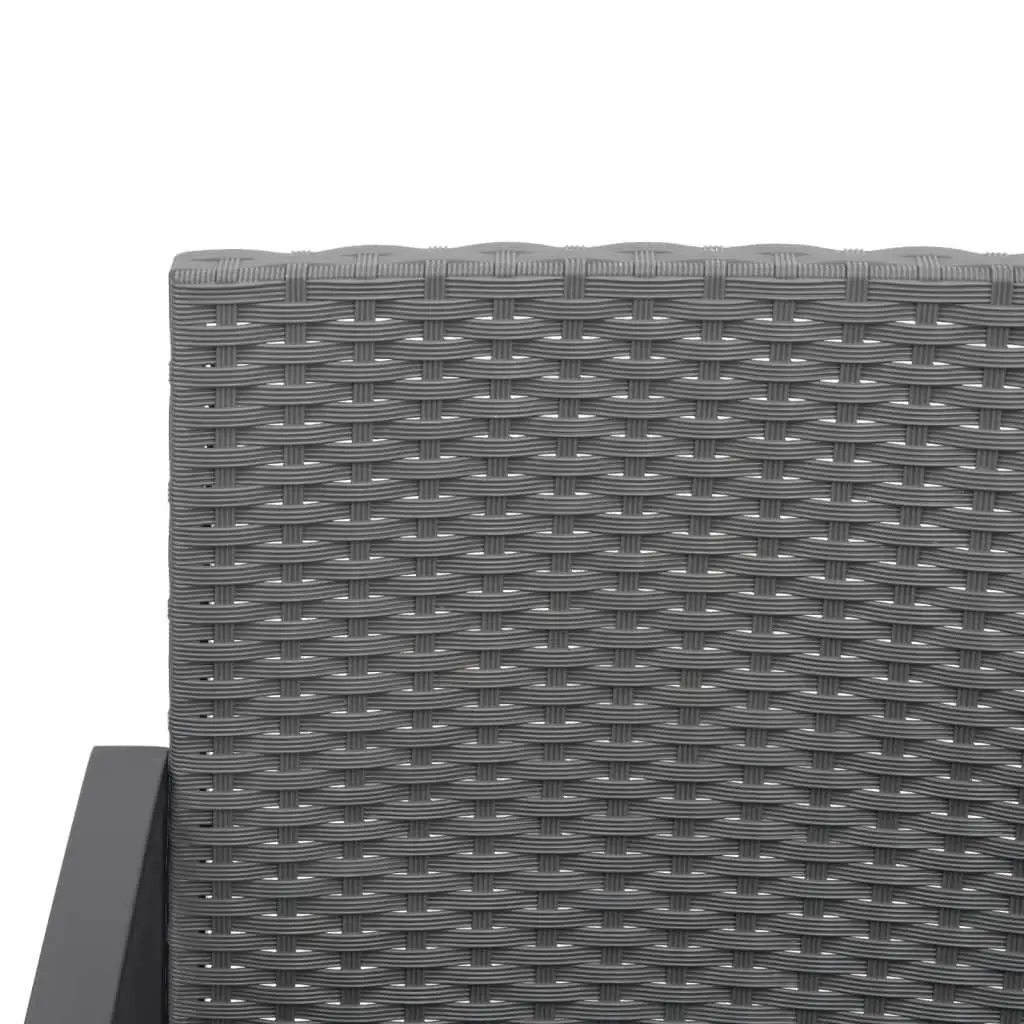 Garden Dining Set Outdoor Furniture 5 Piece Modular Grey Rattan