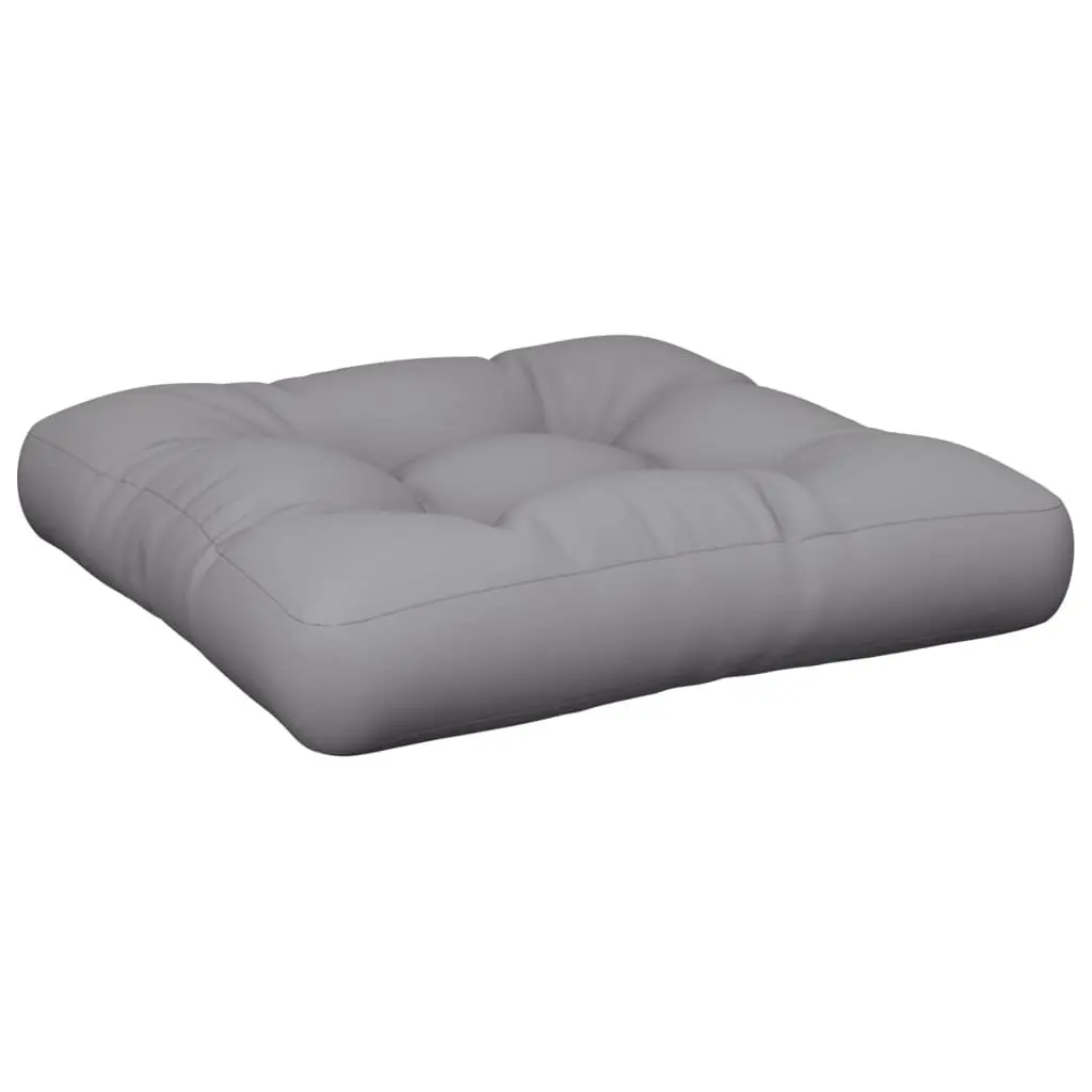 Pallet Cushion Outdoor Garden Sofa Seat Pad Grey 50x50x12 cm Polyester Fabric