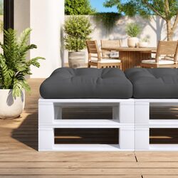 Black Pallet Cushion Dimensions 50x50x12 cm for Seating