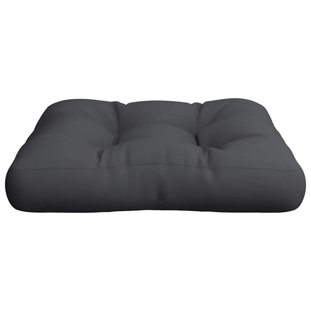 Pallet Cushion Black Outdoor Garden Sofa Seat Pad 50x50x12 cm