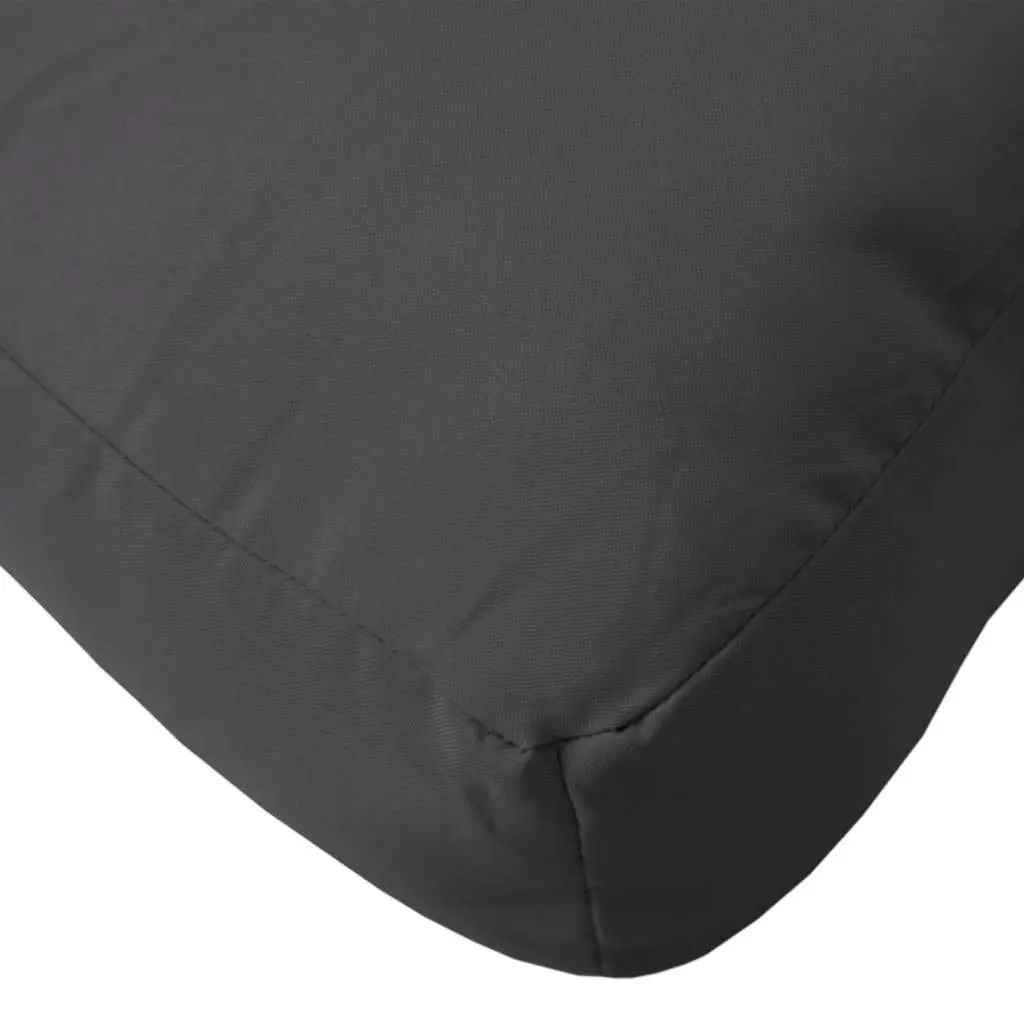 Pallet Cushion Black Outdoor Garden Sofa Seat Pad 50x50x12 cm