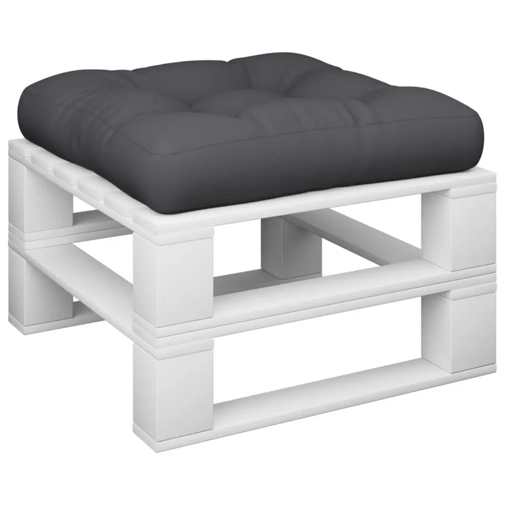 Pallet Cushion Black Outdoor Garden Sofa Seat Pad 50x50x12 cm
