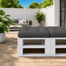 60x60x12 cm Anthracite Pallet Cushion: Durable and Versatile