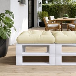 Pallet Cushion Specifications: Cream 60x60x12 cm