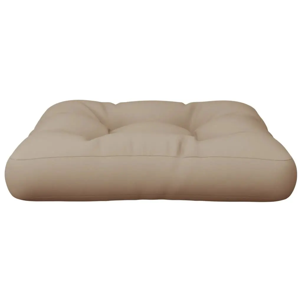 Pallet Cushion Taupe 60x60x12 cm Outdoor Garden Sofa Pad Chair Seat Cushion