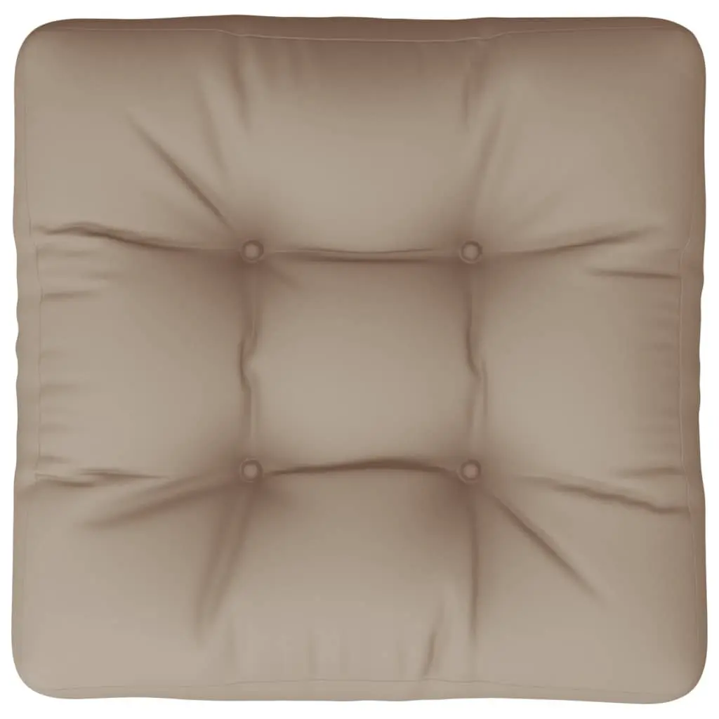Pallet Cushion Taupe 60x60x12 cm Outdoor Garden Sofa Pad Chair Seat Cushion