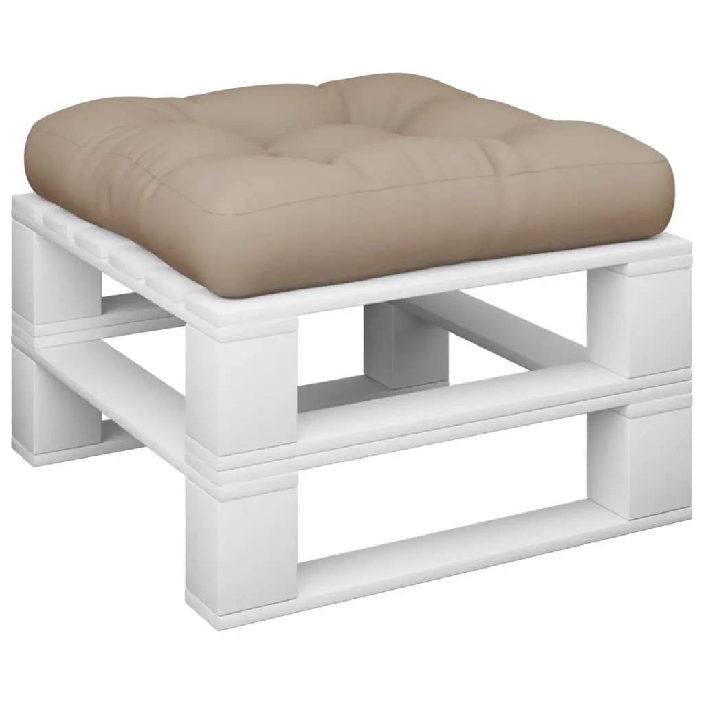 Pallet Cushion Taupe 60x60x12 cm Outdoor Garden Sofa Pad Chair Seat Cushion