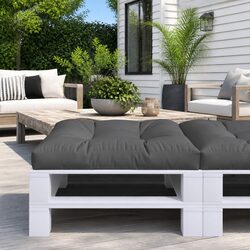 Pallet Cushion Specifications: Grey, 70x70x12 cm, Soft Filling