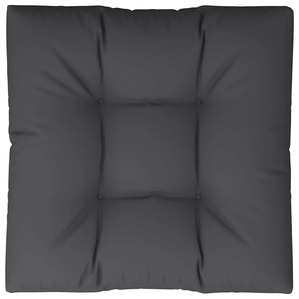 Pallet Cushion Black 70x70x12 cm Outdoor Garden Sofa Seat Pad Polyester