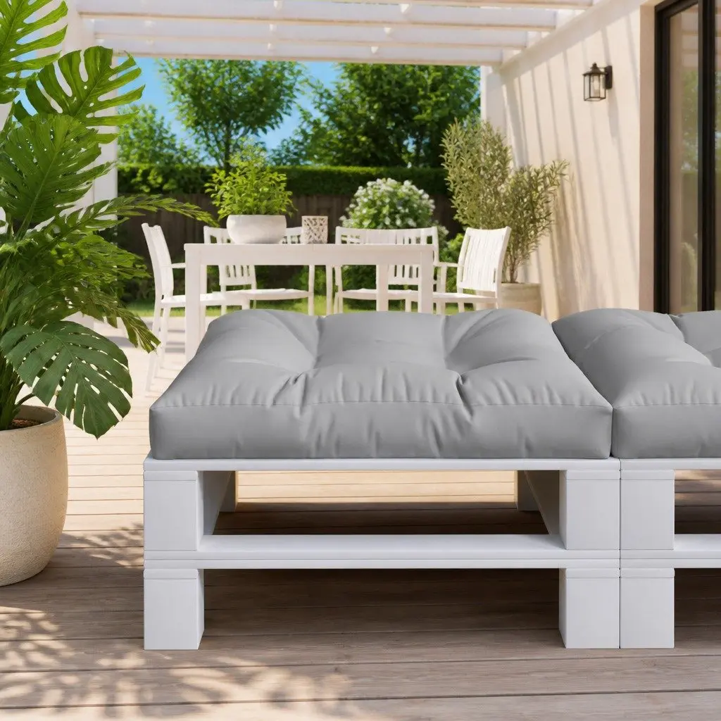 Grey Pallet Cushion 80x80x12 cm
