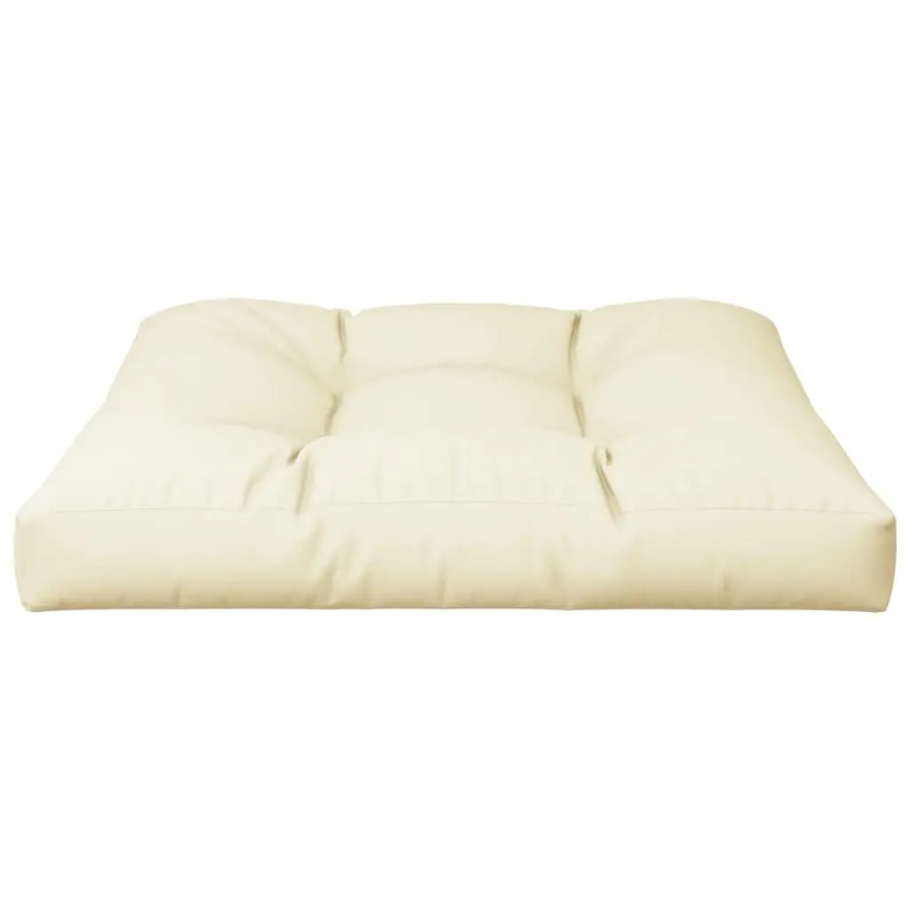 Pallet Cushion Cream 80x80x12 cm Outdoor Garden Sofa Pad Seat Cushion