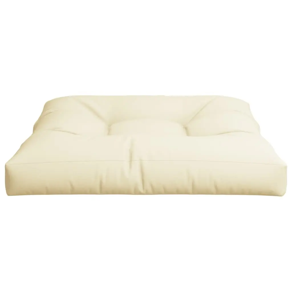 Pallet Cushion Cream 80x80x12 cm Outdoor Garden Sofa Pad Seat Cushion