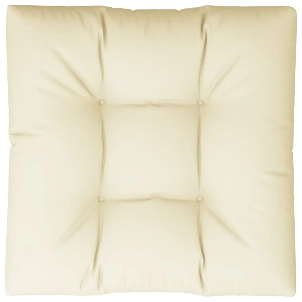 Pallet Cushion Cream 80x80x12 cm Outdoor Garden Sofa Pad Seat Cushion