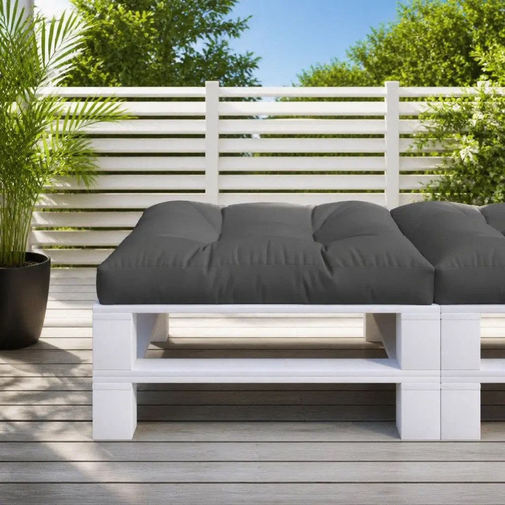 Pallet Cushion Black 80x80x12 cm Outdoor Garden Sofa Seat Pad Cushion