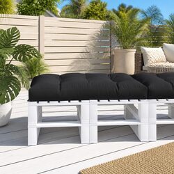 Pallet Cushion Specifications: Black 120x80x12 cm