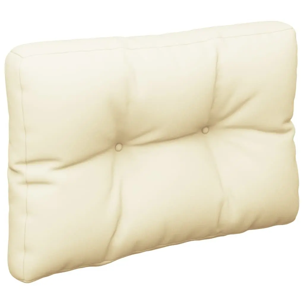 Pallet Cushion Outdoor Indoor 50x40x12 cm Cream Seat Pad