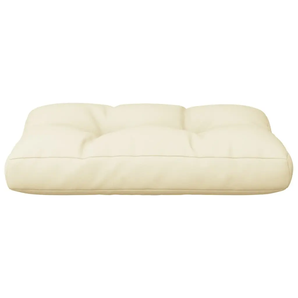 Pallet Cushion Outdoor Indoor 50x40x12 cm Cream Seat Pad