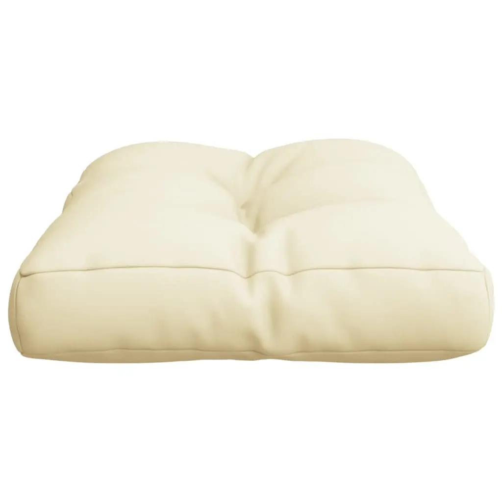 Pallet Cushion Outdoor Indoor 50x40x12 cm Cream Seat Pad