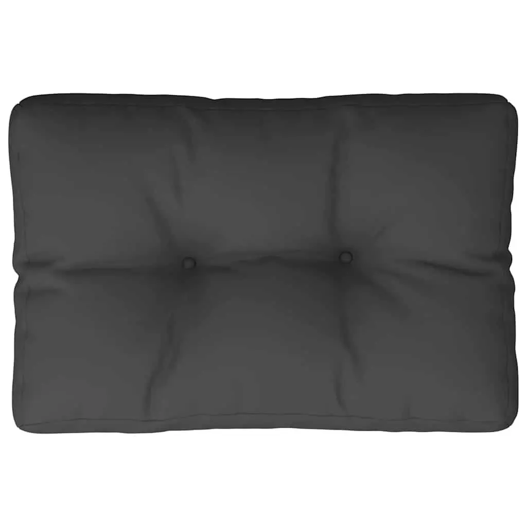 Pallet Cushion Outdoor Indoor Use Black 50x40x12 cm