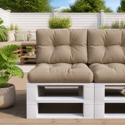 Pallet Cushion Specifications: Taupe 50x40x12 cm