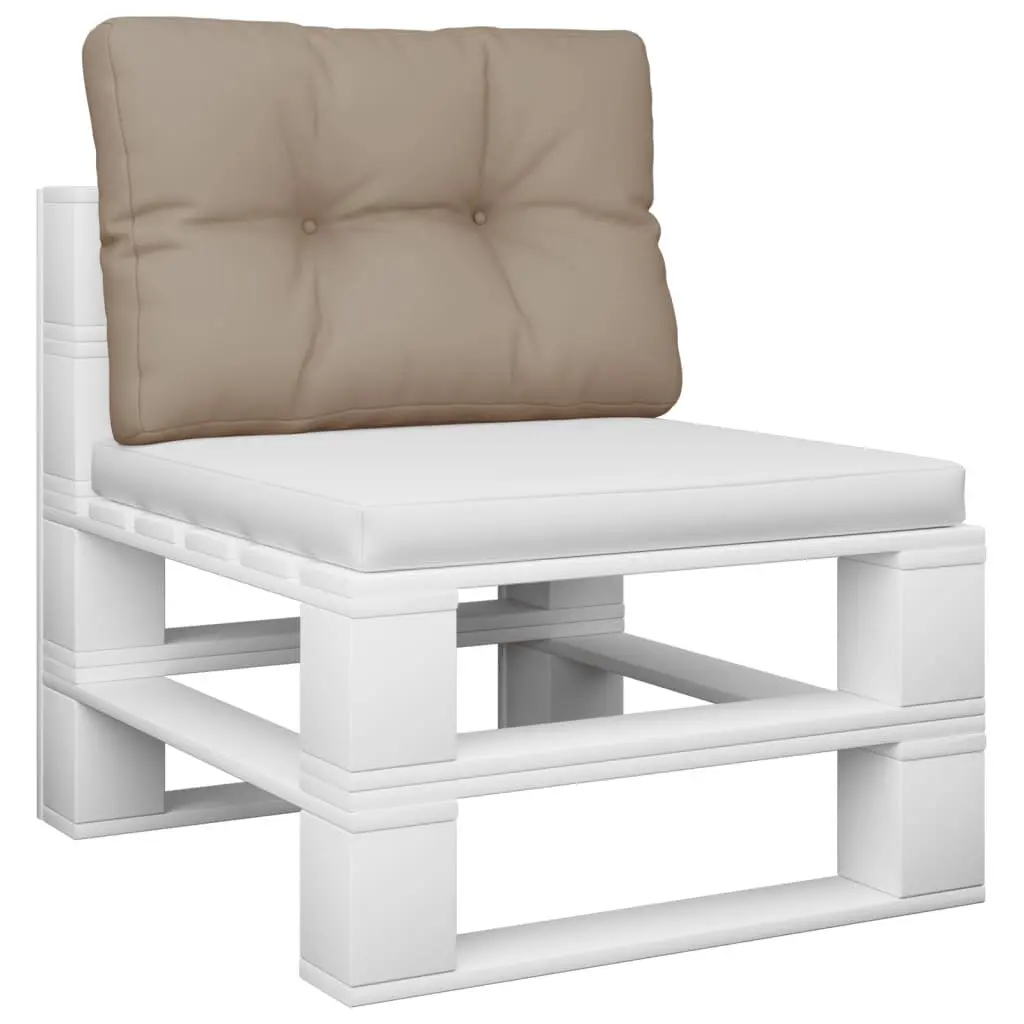 Pallet Cushion Taupe 50x40x12 cm Outdoor Garden Sofa Seat Pad Cushions