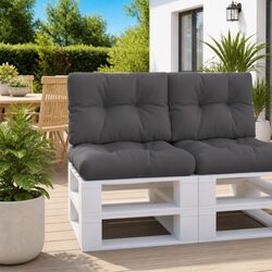 Pallet Cushion Specifications: Anthracite 60x40x12 cm, Polyester