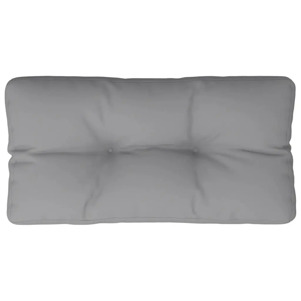 Pallet Cushion Grey 70x40x12 cm with Polyester Fabric