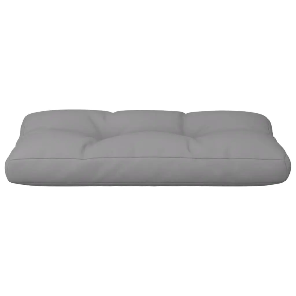 Pallet Cushion Grey 70x40x12 cm with Polyester Fabric