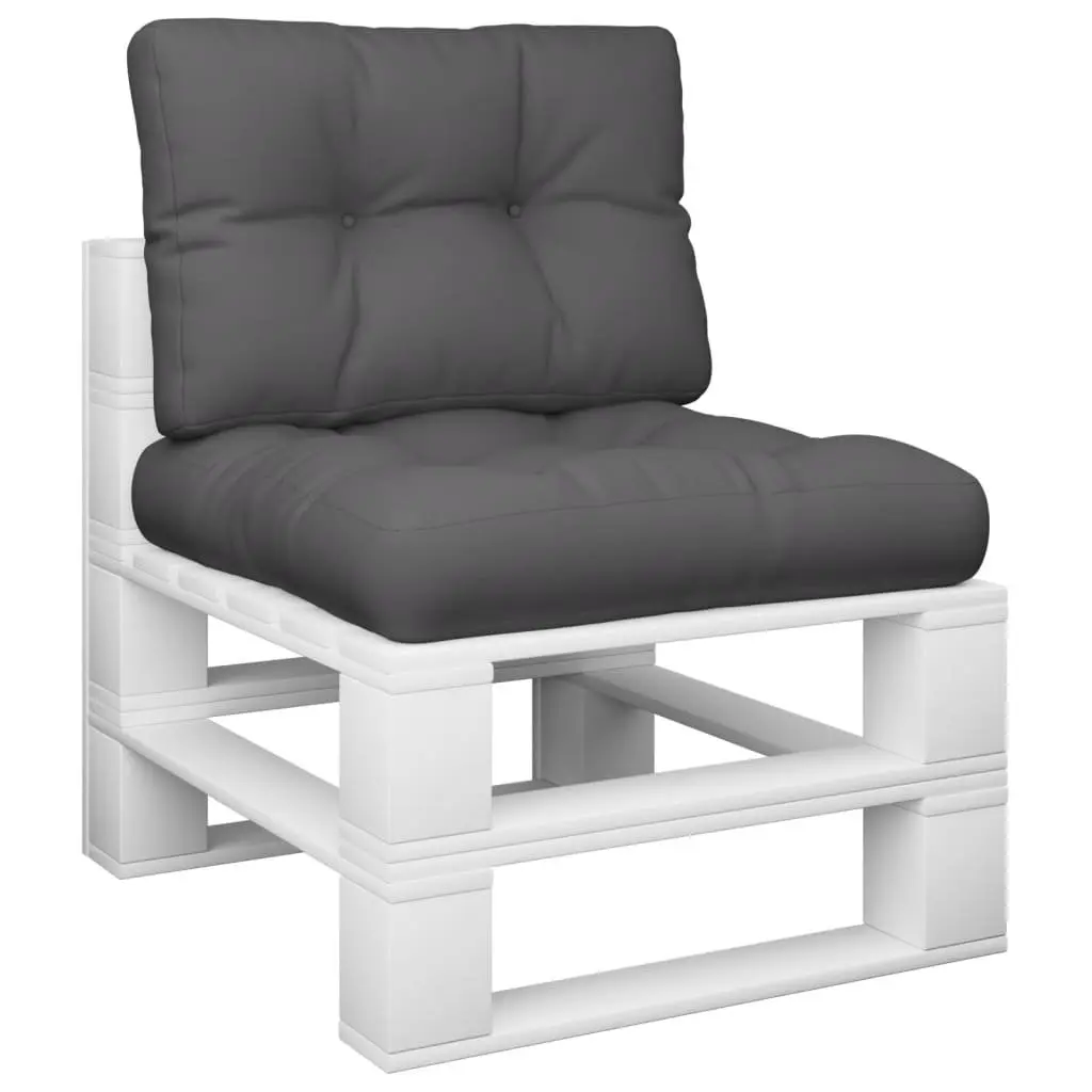 Pallet Cushions 2 pcs Anthracite Outdoor Garden Furniture Seat Pad Decor