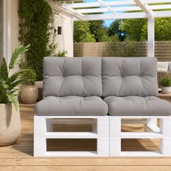 Grey Outdoor Pallet Cushions - 2 pcs of Premium Quality