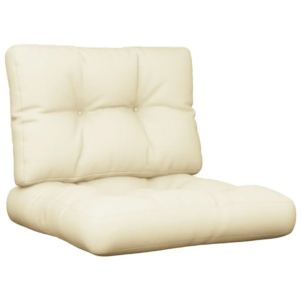 Cream Pallet Cushions 2 pcs, Polyester